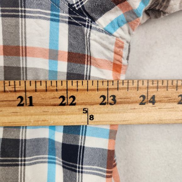 R.M. Williams Button-Down Shirt Men’s SZ XL Multicolor Plaid Short Sleeve Cotton - Picture 13 of 16